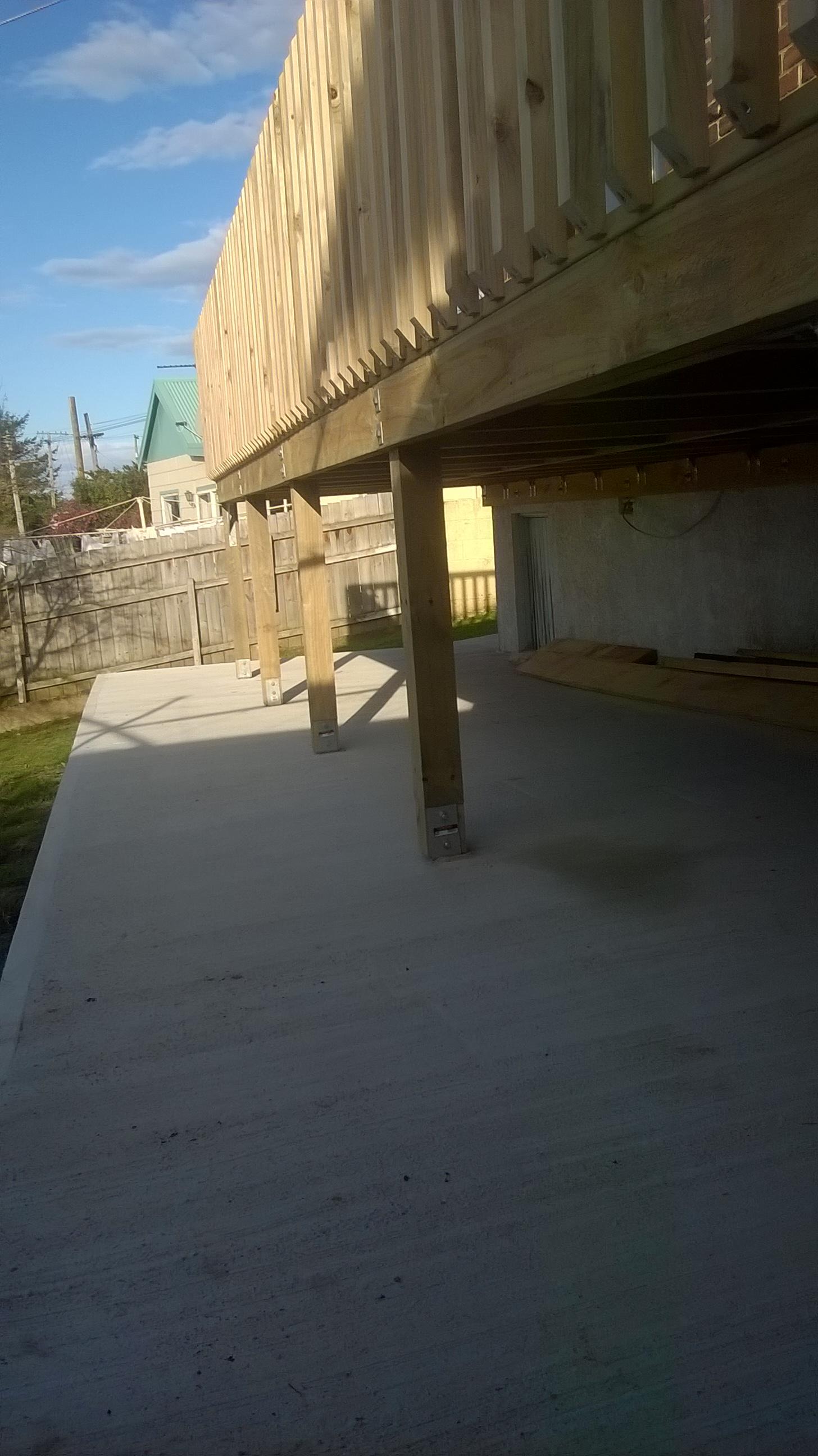 Standing deck installation